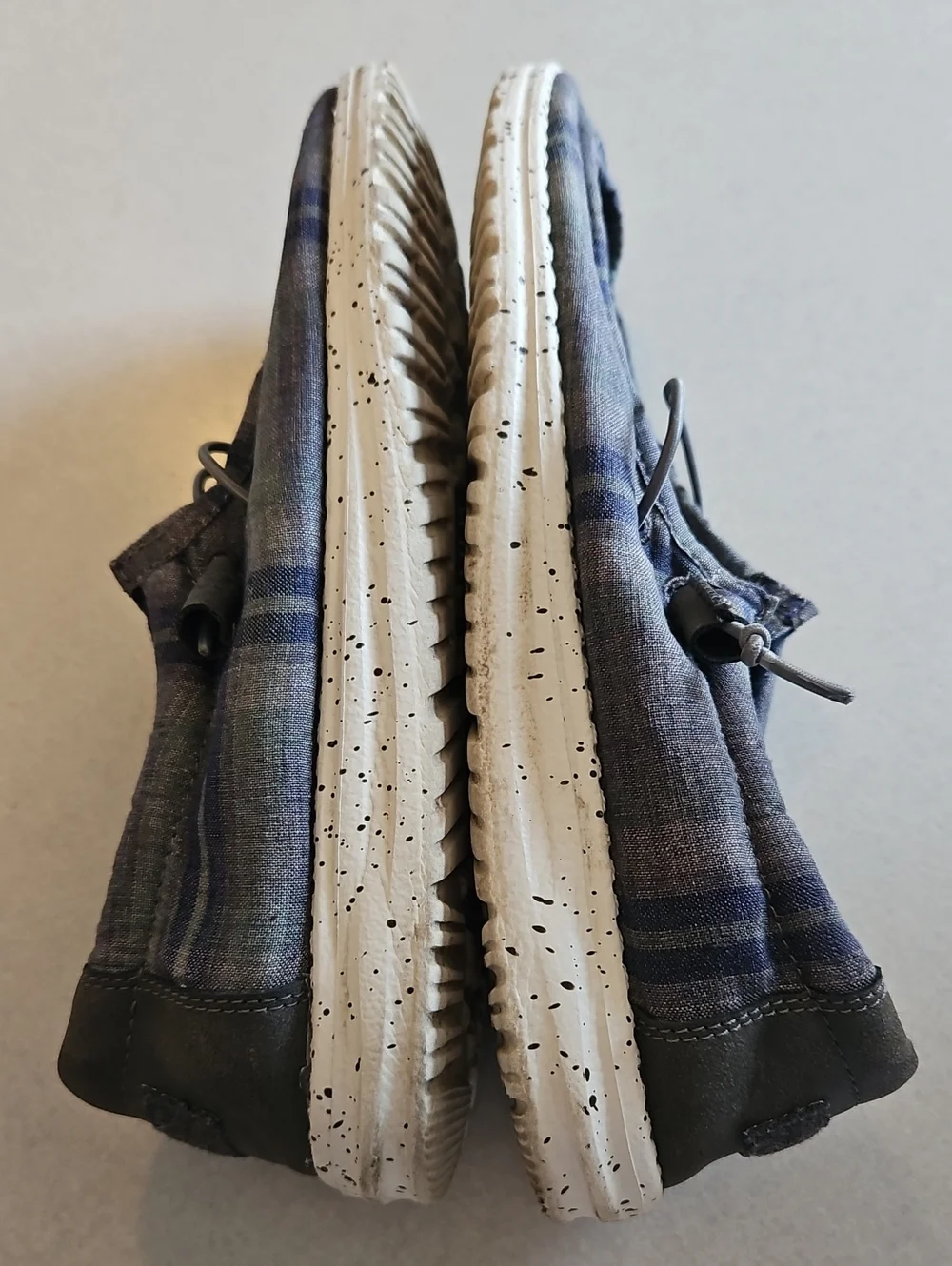 Hey Dude Funk Plaid Blue Grey